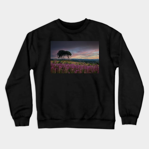 Seven Sisters Sunset Crewneck Sweatshirt by Reg-K-Atkinson